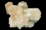 Peach Stilbite Clusters on Chalcedony - India #168976-1